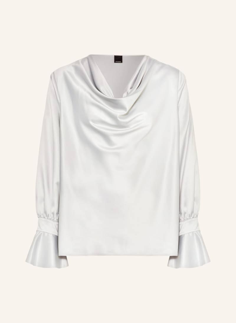 Pinko Blusenshirt Filipa Aus Satin grau von pinko