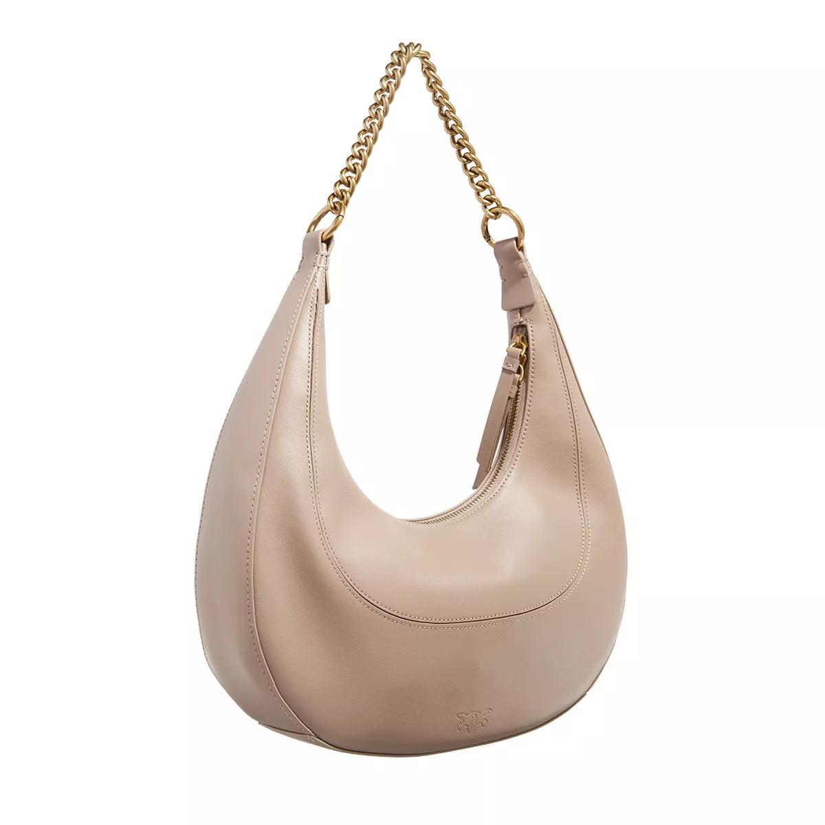 Pinko Crossbody Bags - Brioche Hobo Classic - Gr. unisize - in Taupe - für Damen von pinko