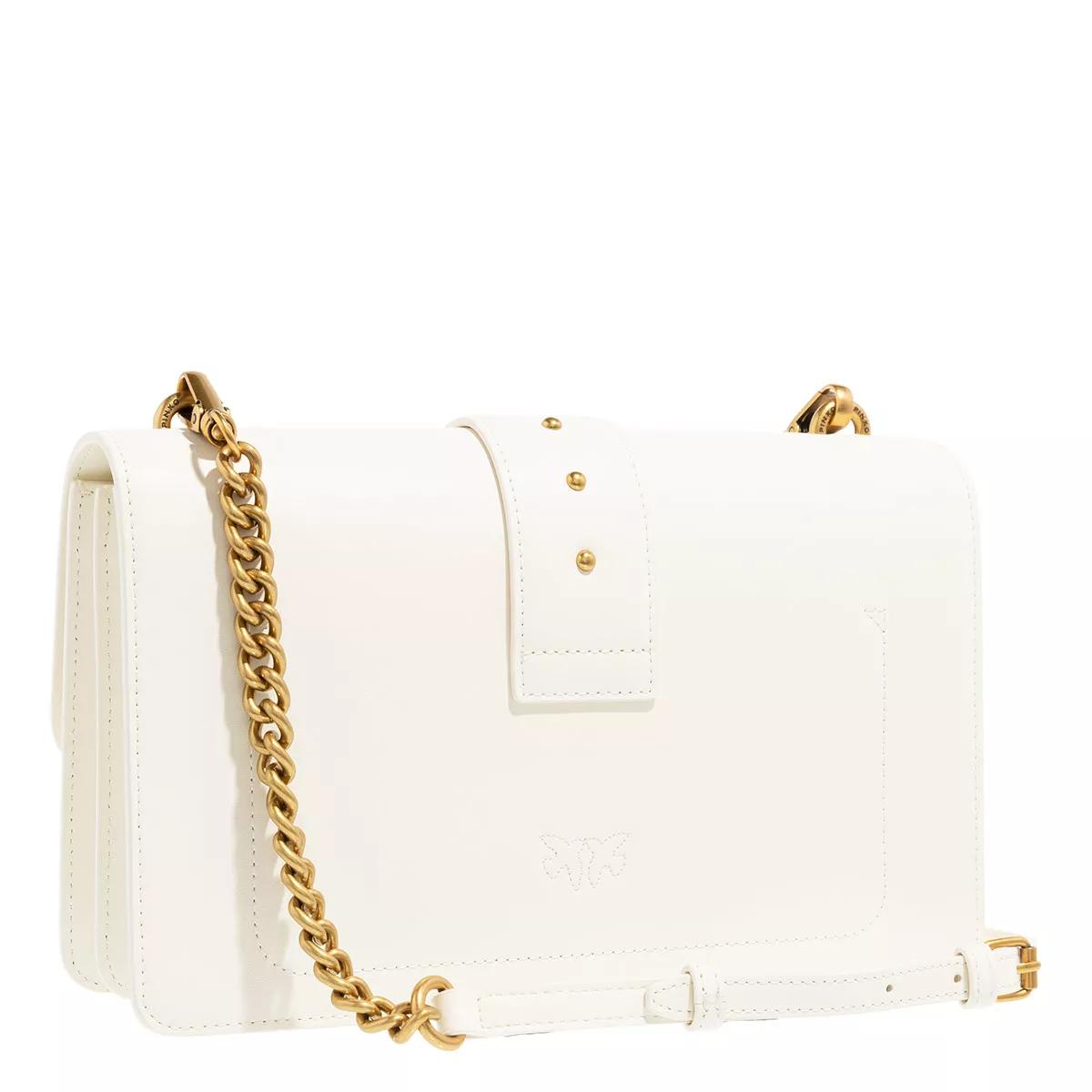 Pinko Crossbody Bags - Love One Classic Cl - Gr. unisize - in Weiß - für Damen von pinko