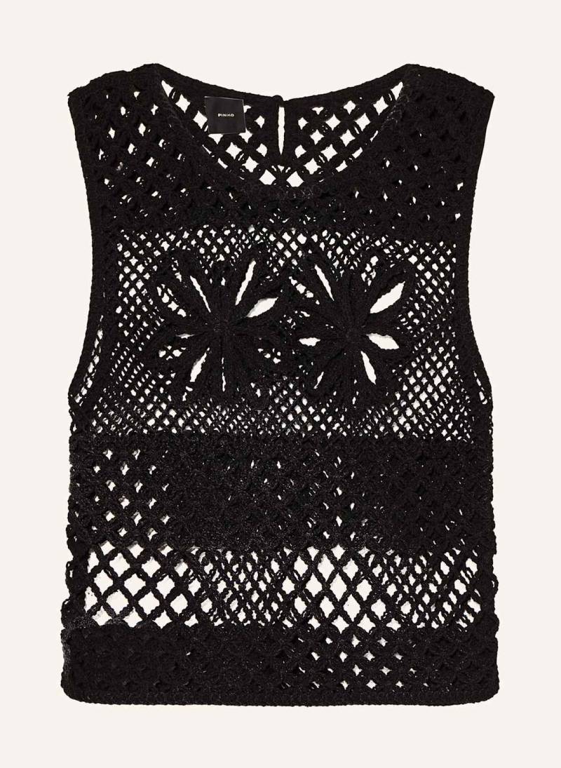 Pinko Häkeltop Gonzano schwarz von pinko