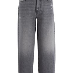 Pinko Hellgraue Egg Fit Jeans - Trendige Tiefer Bund von pinko