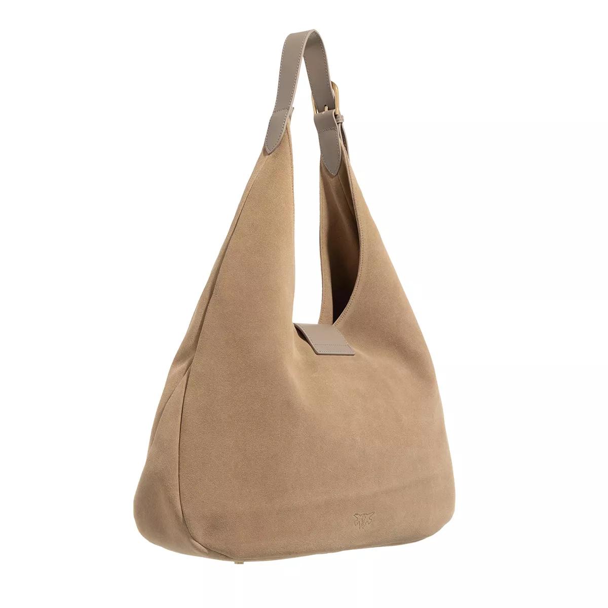 Pinko Hobo Bag - Hobo Big - Gr. unisize - in Beige - für Damen von pinko