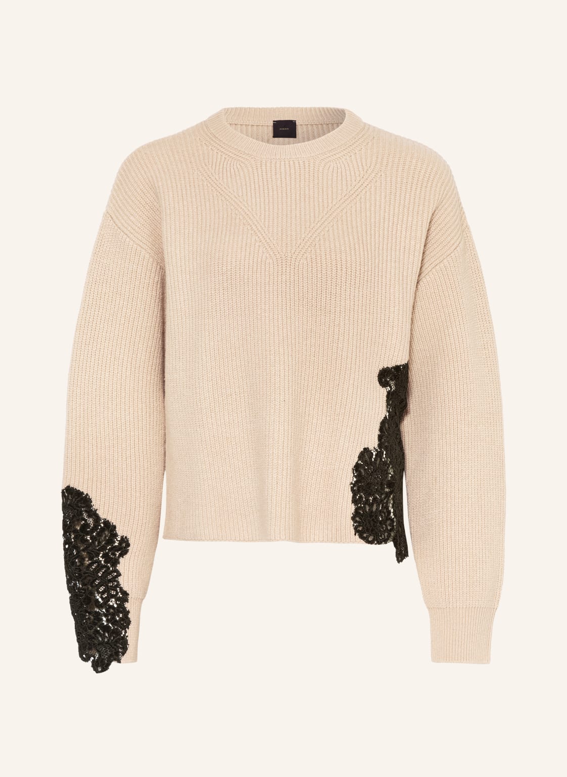 Pinko Pullover Piemonte Mit Spitze beige von pinko