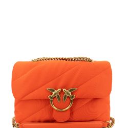 Pinko Rot-gold Schultertasche Mit Love Birds Schnalle von pinko