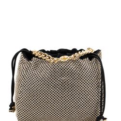 Pinko Schwarze Schultertasche Mit Kristallen von pinko