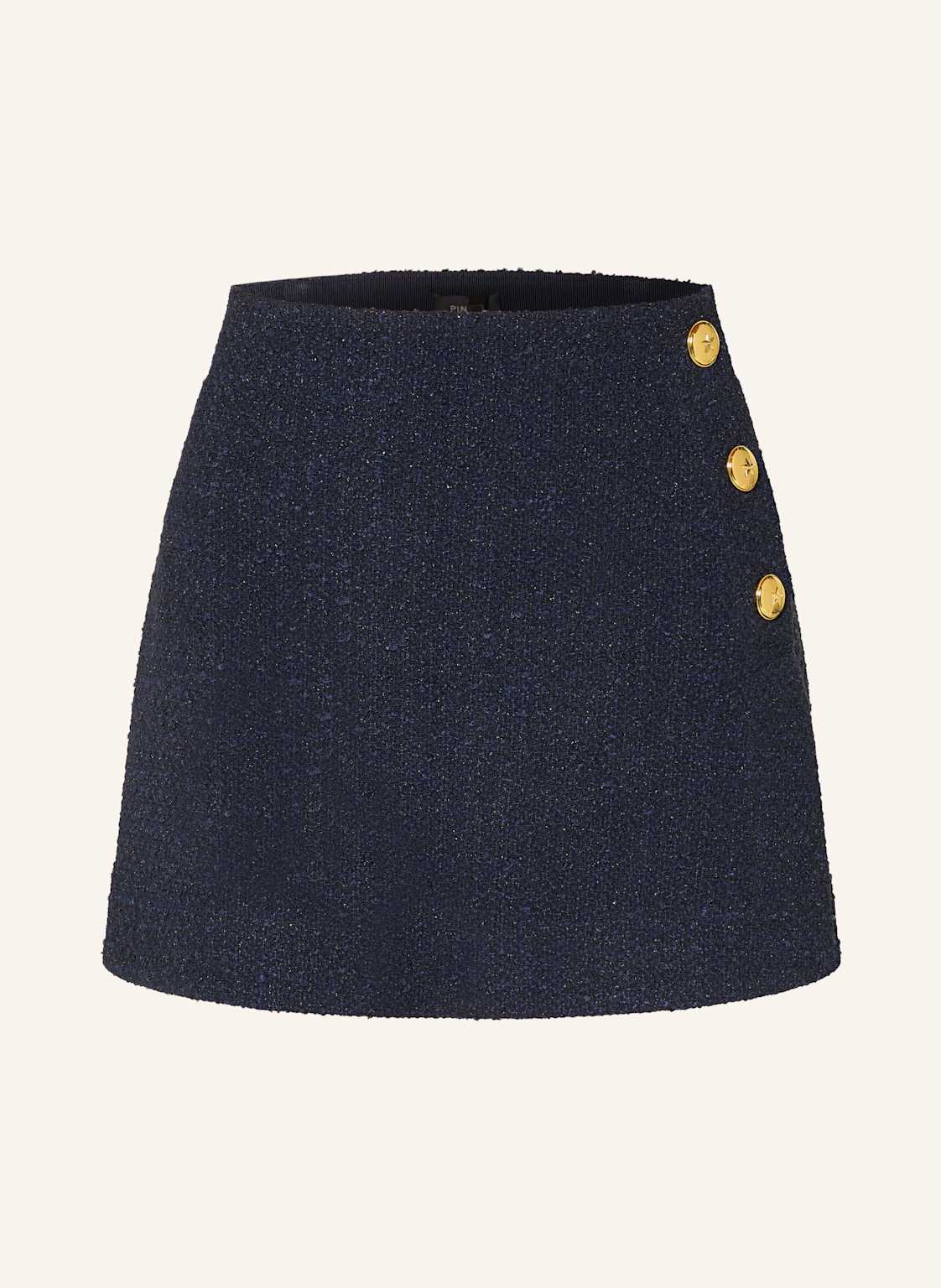 Pinko Tweed-Rock Fantasia Mit Glitzergarn blau von pinko