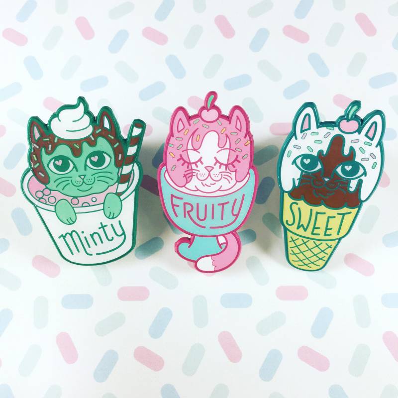 Süße Kätzchen Pins von pinkowlet