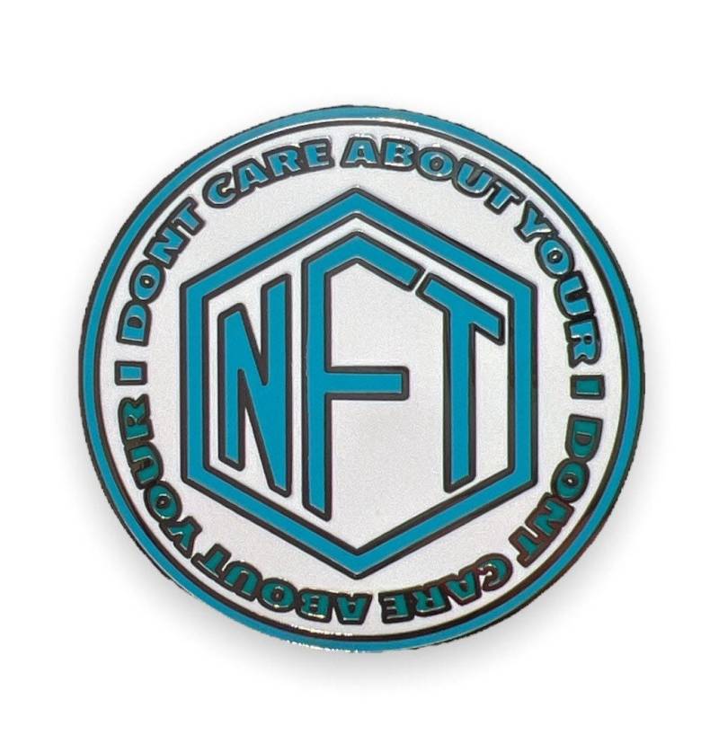 Ihr Nft Emaille Pin Ist Mir Egal | Pins Krypto Doge Blockkette Anstecknadel Bitcoin von pinlounge