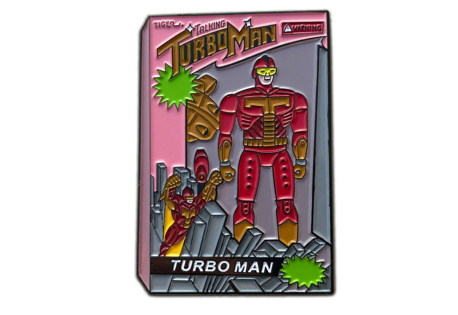 Turbo Man Emaille Pin | Vorbestellung | Jingle All The Way Stifte Weihnachten Pins Turbo Mann Anstecker von pinlounge