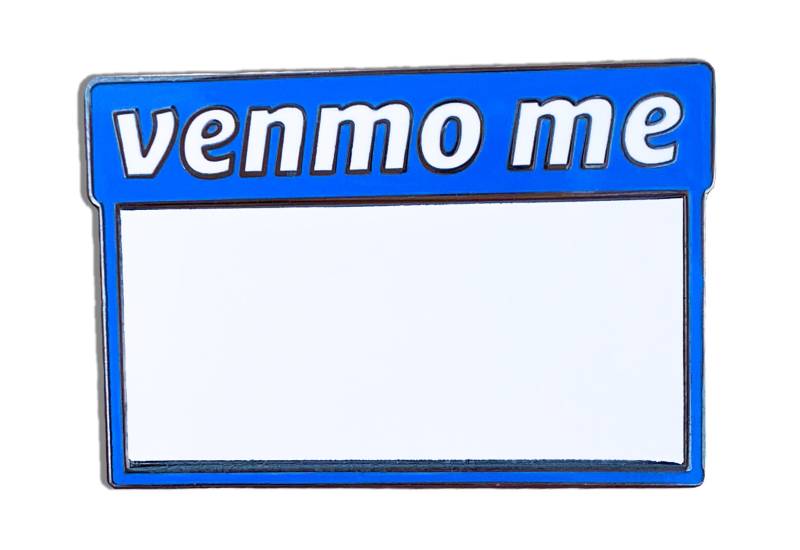 Venmo Me Pin | Mit Trockener Ausradplatte von pinlounge