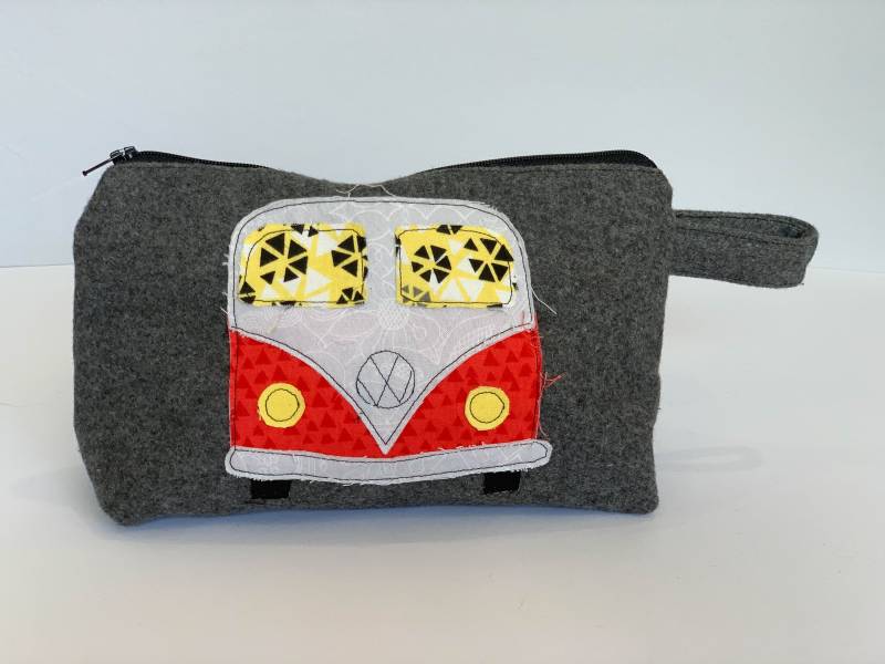 Kleine Kulturtasche Aus Wolle Von Waxware von pinthread