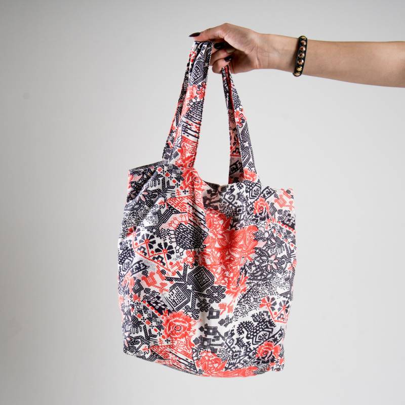 Vintage Volkskunst-Blumentasche von pinthread