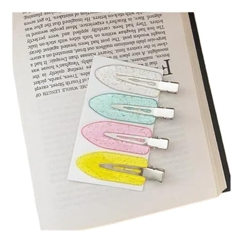 2/4 Stk. Essigfrei Biegen Nahtlose Haarspangen Seitenpony Make-up Gesicht Waschmittel Accessoires Frauen Mädchen Styling Haarspange Kaffee (Nr. 7 4 Stk.) von pipisweet