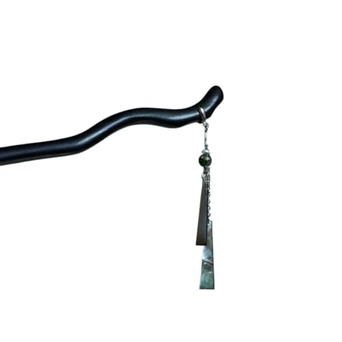 Haarnadeln aus Holz im chinesischen Vintage-Stil für Damen und Mädchen, Mondquaste, Haarnadel, Hanfu-Kopfbedeckung, Schmuck, Haar-Accessoires (Stil 2) von pipisweet