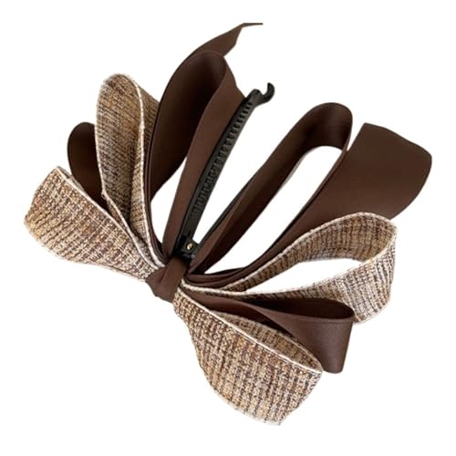 Korea-Bandschleife, Bananen-Clip, Kunstperle, vertikaler Pferdeschwanz-Clip, süße Haarnadel, modischer Haarschmuck für Damen (02) von pipisweet