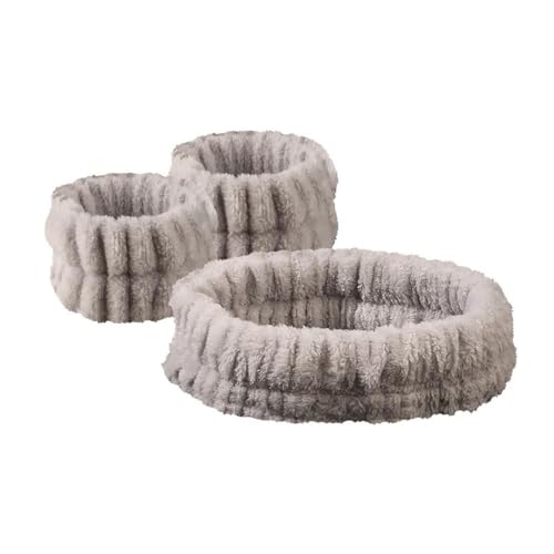 Stirnbänder zum Waschen des Gesichts, Armband-Set, Damen-Stirnband, Armbänder, saugfähig, wasserdicht, Make-up, Gesichtswäsche, Haar-Zubehör (K) von pipisweet