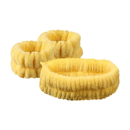 Stirnbänder zum Waschen des Gesichts, Armband-Set, Damen-Stirnband, Armbänder, saugfähig, wasserdicht, Make-up, Gesichtswäsche, Haar-Zubehör (M) von pipisweet