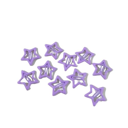 Y2K Haarspangen mit bunten Sternen, 3/10/12 Stück, für Damen, Haarnadel, Seitliche Haarspangen, Haarschmuck, Haarschmuck für Kinder, Burgunderrot von pipisweet