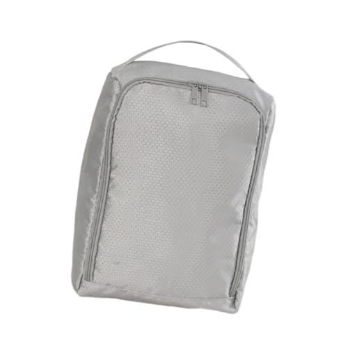 Golf-Schuhtaschen-Organizer für Männer und Frauen mit Griff, Schuhträger-Tragetasche mit Reißverschluss, 25x12x35 cm- Hellgrau von pistro