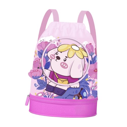 Schwimmbag Duffel Bag Leichte nasse Tasche Tragbarer Fitnessbeutel Rucksack für Pool Schwimmer Frauen Männer Strand Trainingsausrüstung- Rosa Schwimmbag Duffel Bag Leichte nasse Tasche Tragbarer Fitnessbeutel Rucksack für Pool Schwimmer Frauen Männer Strand Trainingsausrüstung- Rosa von pistro