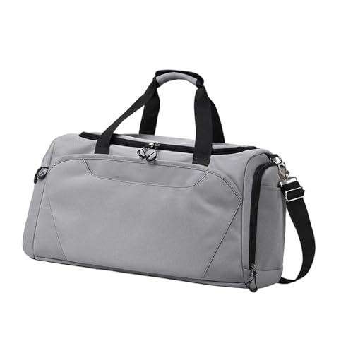 Sporttasche für Männer, Workout-Tragetasche mit Schuhfach, 50x24x30 cm, leichte Umhängetasche für Fitness, Training, Kurztrip- Grau Sporttasche für Männer, Workout-Tragetasche mit Schuhfach, 50x24x30 cm, leichte Umhängetasche für Fitness, Training, Kurztrip- Grau von pistro