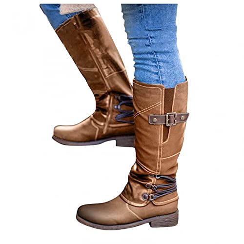 Gummistiefel Damen Regenstiefel Damen Stiefeletten Mode Winterstiefel Stiefel mit Reißverschluss Knöchel Stiefel Kurzschaft Boots Ankle Boots Retro Cowboy Stiefel Biker Boots Flache Chelsea Boots von pitashe_Bekleidung