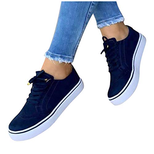 Pitashe Frauen Low-Cut Sneaker Canvas Flache Schuhe Frauen Beiläufige Schuhe Damen Sommer Herbst Turnschuhe Walkingschuhe Turnschuhe Leicht Atmungsaktive Schuhen von pitashe_Bekleidung