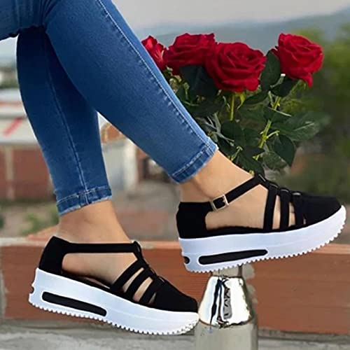 Pitashe Sandalen Damen Sommer Orthopädische Tiefem Fischmund Offene Zeh Sandaletten Klettverschluss Dicke Keilabsatz Freizeitschuhe Sommerschuhe Pantoffeln Plattform rutschfest Sportstrick Schuhe Pitashe Sandalen Damen Sommer Orthopädische Tiefem Fischmund Offene Zeh Sandaletten Klettverschluss Dicke Keilabsatz Freizeitschuhe Sommerschuhe Pantoffeln Plattform rutschfest Sportstrick Schuhe von pitashe_Bekleidung