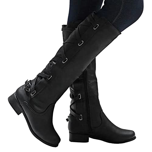 Regenstiefel Damen kurz, High Heels Stiefeletten Damenstiefel Damen Winterschuhe Stiefel Stiefeletten Damenschuhe Frauen Herbst Winter Schneestiefel Warme Boots Stiefel Plateau Schuhe mit Verschluss von pitashe_Bekleidung