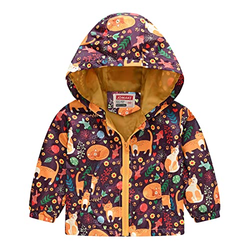 pitashe_Bekleidung Softshelljacke Junge 128 Kleinkind Kinder Baby Jungen Mädchen Cartoon Dinosaurier Regenbogen Tarnung Reißverschluss Winddichte Jacke Mit Kapuze Trench Leichte Mädchen Neon B041 von pitashe_Bekleidung