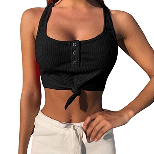 Pitashe Damen Tops Damen Criss Cross Bunt 3D Print Racerback Sport Weste Cami Top T-Shirt 3D Print Gothic mehrfache Träger Sleeveless Hemd Weste Trägershirts Bandagen Ärmellos Strappy Tank Bluse von pitashe Tops