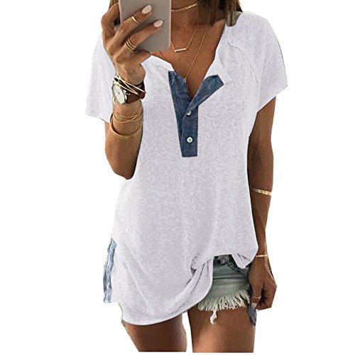 Pitashe Damen Tops Damen Sommer Oberteile Ärmellos Top Schleife Shirt Print Casual Tanktops Blusen Damenblusen Kurzarm Sport Camisole Spitze Hoodies Sweatshirt Sommerbluse Tunika Sommer Sommerhemden von pitashe Tops