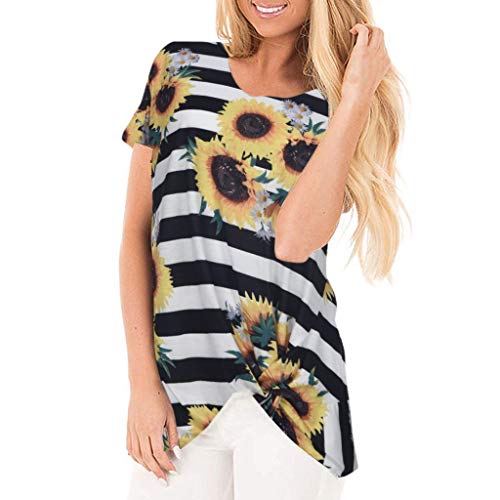 Pitashe Damen Tops Freizeit Feder Drucken Rundhals Kurzarm Damen Sommer T-Shirts Weste Crop Top Tank Top Mode Party Oberteile Blusen Camisole Hemd Bekleidung Vest Bauchfrei Tunika Women Shirts Tops von pitashe Tops