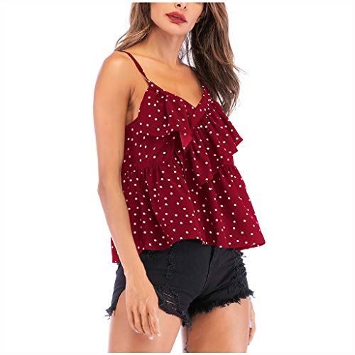 Pitashe Damen Tops Sommer Damen Kurzarm Bluse Lose Spitze Patchwork Cut Out Top Spitze Satin Tank Top Ärmelloses Lässige Tank Bluse Seide Tank Weste Camisole Top Feminino Unterhemd Sommer Tops T-Shirt von pitashe Tops