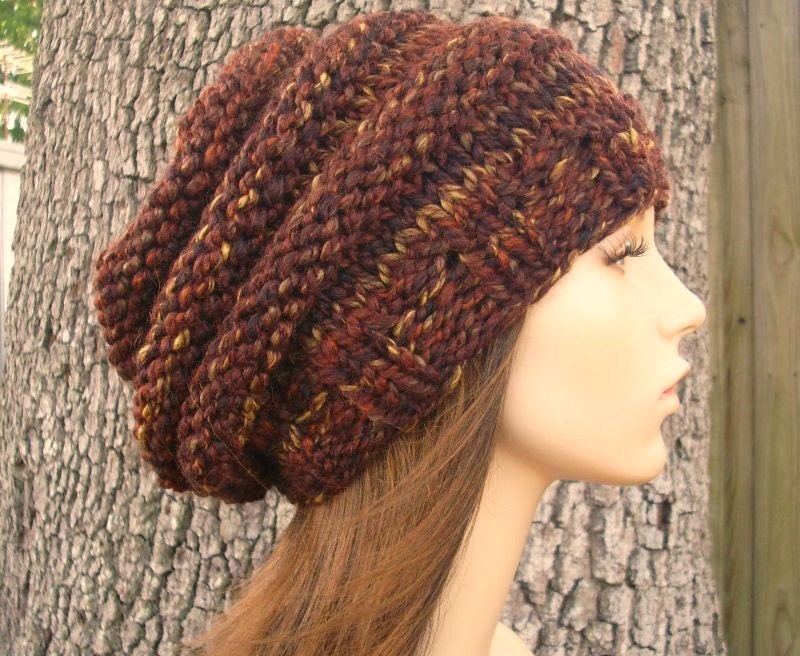 Grobstrick Mütze, Damenmütze, Herrenmütze, Wintermütze, Boho Strickmütze von pixiebell