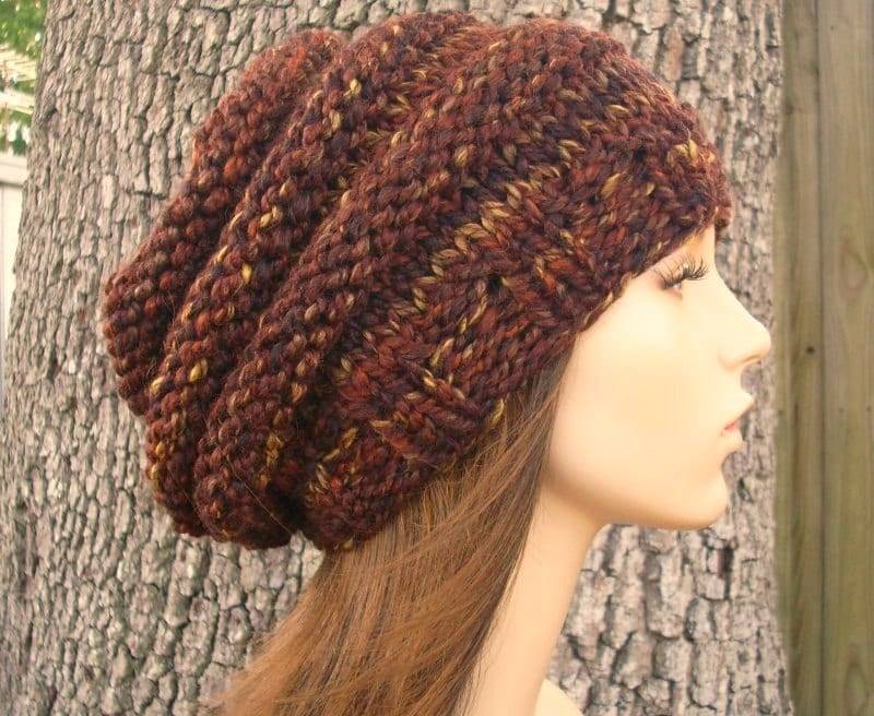 Grobstrick Mütze, Damenmütze, Herrenmütze, Wintermütze, Boho Strickmütze von pixiebell