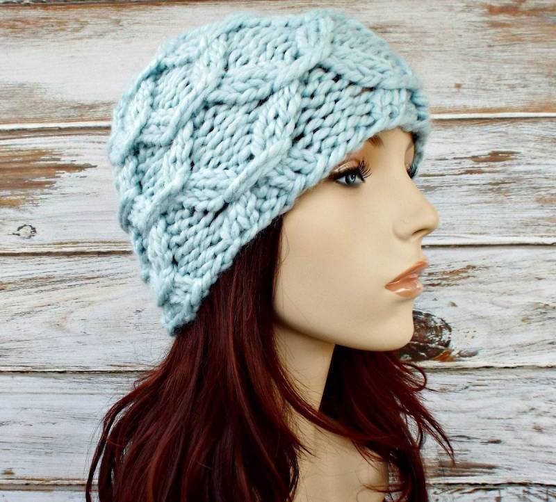 Grobstrick Mütze, Damenmütze, Herrenmütze, Wintermütze, Strickmütze, Beatrix Mütze von pixiebell