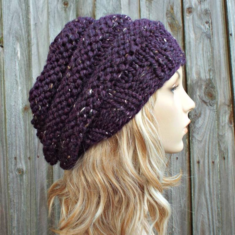 Grobstrick Strickmütze, Damenmütze, Herrenmütze, Wintermütze, Übergroße Bienenkorb-Barettmütze Grobstrick Strickmütze, Damenmütze, Herrenmütze, Wintermütze, Übergroße Bienenkorb-Barettmütze von pixiebell