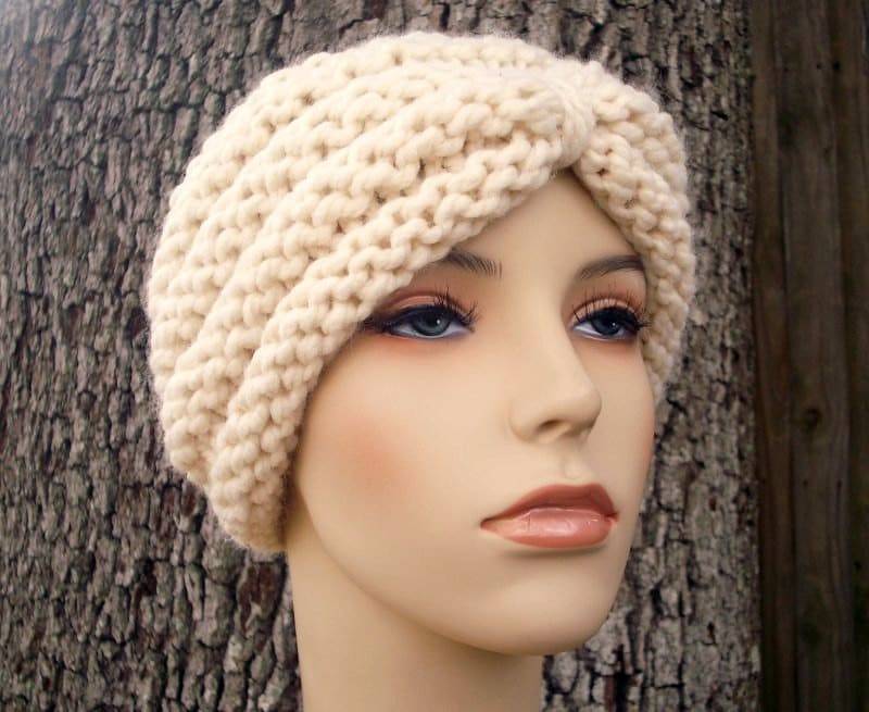 Handgestrickte Winter Turban Mütze Für Frauen Männer Und Jugendliche von pixiebell