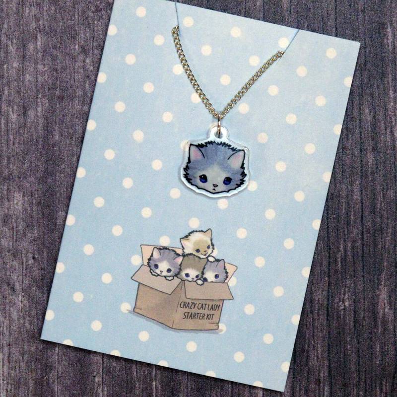 Verrückte Katze Halskette von pixieland