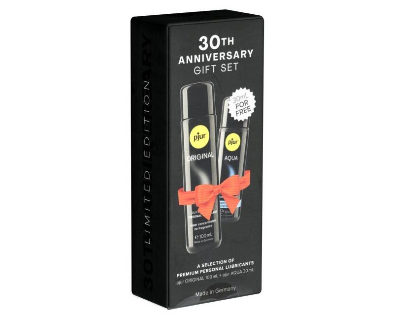 pjur Gleitgel 30th Anniversary Gift Set (Geschenk-Set), Set aus pjur Original 100ml + pjur Aqua 30ml, 1-tlg., Sonderedition - 30 Jahre pjur von pjur
