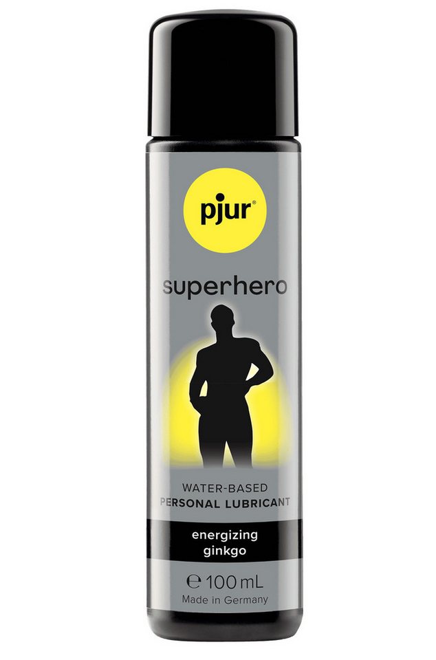 pjur Gleitgel Pjur Superhero - 100ml - für Männer, aus Wasserbasis mit vitalisierendem Ginkgoextrakt - Made in Germany pjur Gleitgel Pjur Superhero - 100ml - für Männer, aus Wasserbasis mit vitalisierendem Ginkgoextrakt - Made in Germany von pjur
