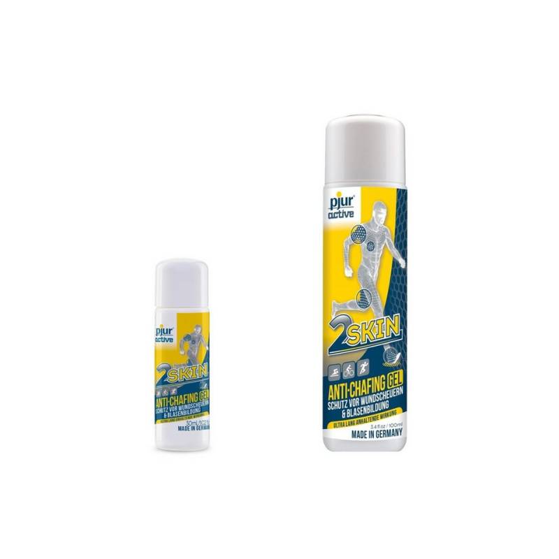 pjur Hautpflegegel 2KSIN, Anti Chafing Gel - 100ml + 30ml -, gegen Reibung & Wundscheuern perfekt für Sportler - Made in Germany von pjur