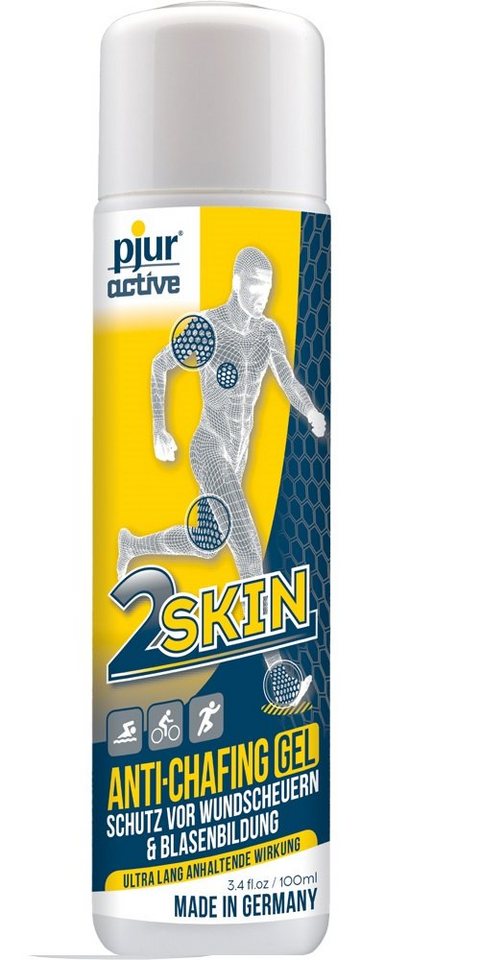 pjur Hautpflegegel pjuractive 2SKIN 100ml Anti Chafing Gel, gegen Reibung & Wundscheuern perfekt für Sportler - Made in Germany von pjur
