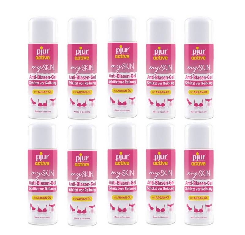 pjur Hautpflegegel pjuractive mySKIN 10x 30ml - Anti-Blasen-Gel, gegen Reibung, mit Arganöl und Vitamin E - Vegan - Made in Germany von pjur