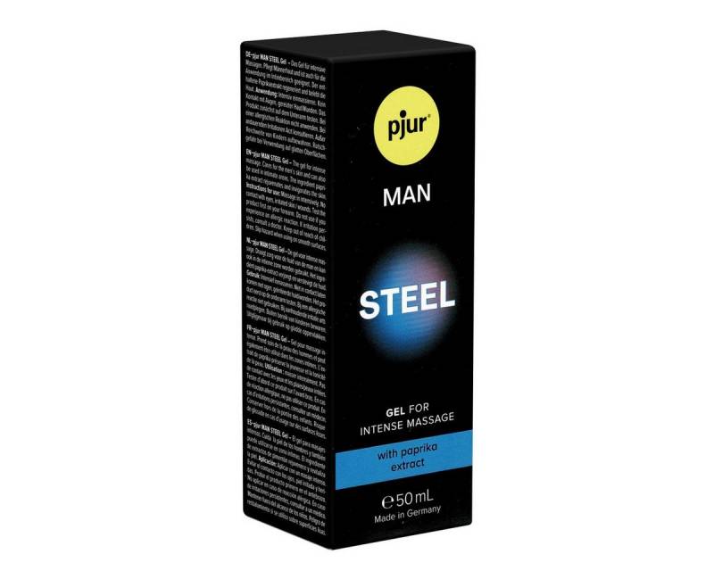 pjur Stimulationsgel MAN Steel Gel for men, Tube mit 50ml, 1-tlg., anregendes Gel für Männer, mit Paprika und Menthol von pjur