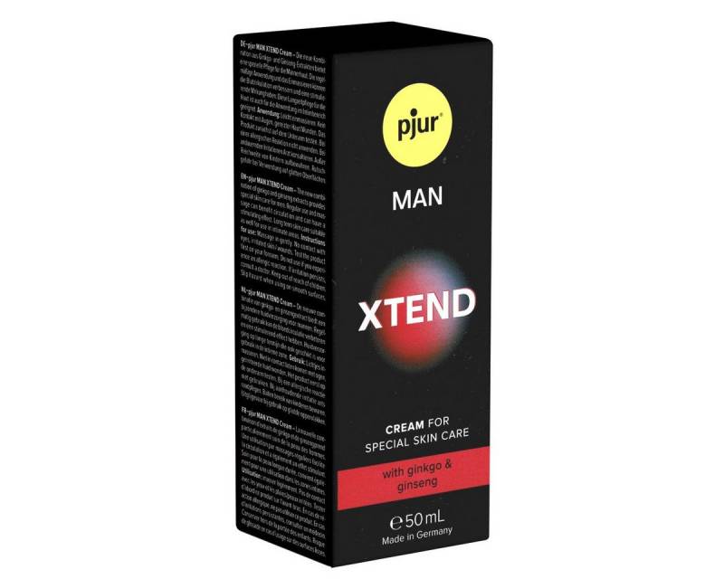 pjur Verzögerungsmittel MAN Xtend Cream for men, Tube mit 50ml, 1-tlg., Creme für Männer mit Gingko und Ginseng von pjur