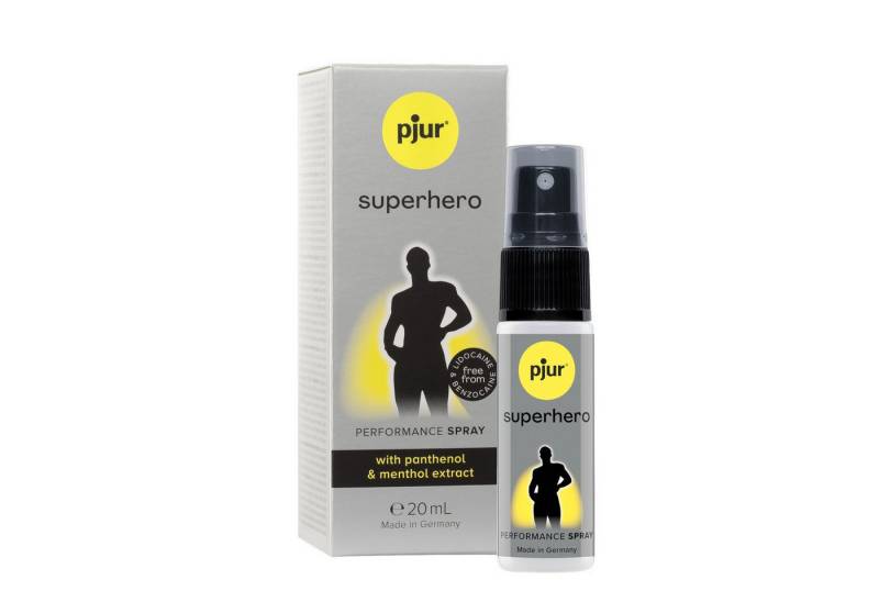 pjur Verzögerungsmittel Superhero Performance Spray - 20ml, gegen vorzeitige Ejakulation - Made in Germany von pjur