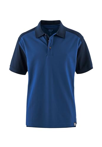 Premium Kurzarm modernes Herren Polo-Shirt für die Arbeit - aus 60% Baumwolle in Kornblau/Hydronblau Größe XXL von pka