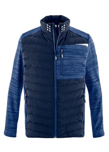 pka Leichte Herren Übergangsjacke mit Steppfutter, Stehkragen und flexiblen Strickbündchen in hydronblau/kornblau Größe XL von pka